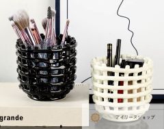 セラミック バスケット 小物入れ 鉢カバーおしゃれ 陶器 白 ファームリビング 北欧 デンマーク  ホワイト ブラック#アイリーヌショップ