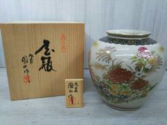 新品】九谷焼 花瓶 孔雀 牡丹 伝統工芸品 - メルカリ