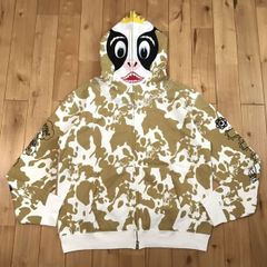 ★青山限定★ Gold Glitter ホルスタイン パーカー Mサイズ Holstein full zip hoodie a bathing ape BAPE cow エイプ ベイプ NIGO