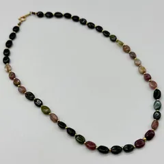 【K18】マルチカラー トルマリン ネックレス 18金