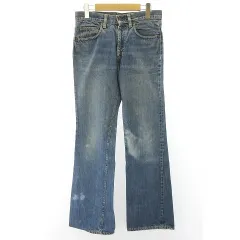 リーバイス Levi's 517 74年 デニム 66前期 刻印2 ブーツカット フレア インディゴ 実寸W30/L31 STK