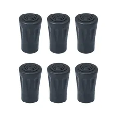 新品 サムコス トレッキングポール キャップ 6枚セット ゴムキャップ 登山杖ストック保護 ラバーキャップ 端末保護キャップ 滑り止め 耐磨耗 取り替え用 ウォーキング 登山 スキー 汎用タイプ