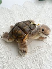 送料無料★シュタイフ★Slo Turtle 10cm オールID's完品★カメのソロ/タートル/亀★ビンテージ/アンティーク★Steiff★