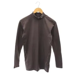 ナイキゴルフ NIKE GOLF Tシャツ カットソー ハイネック 長袖 総柄 ドライフィット M 茶 ブラウン /DF ■GY03のサムネイル