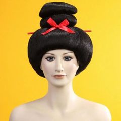 即納】ウィッグ Wigs2you H-114 かつら 日本髪 和風 黒 黒髪