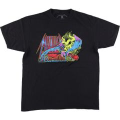 古着 METALLICA メタリカ ドクロ柄 スカル柄 バンドTシャツ バンT メンズL相当/eaa560329