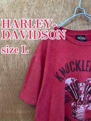 HARLEY-DAVIDSON メンズ Tシャツ 赤