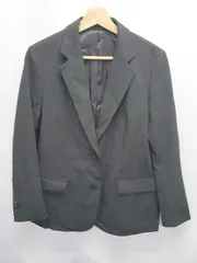 ◇ Θ UNIQLO ユニクロ シンプル 長袖 テーラードジャケット サイズＭ ブラック レディース E  【1505290038683】