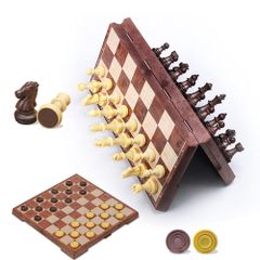 手彫・寄木細工】チェス バックギャモン 木彫り ボードゲーム