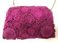 ne Quittez pas ヌキテパ ミニショルダーバッグ 刺繍　Flower