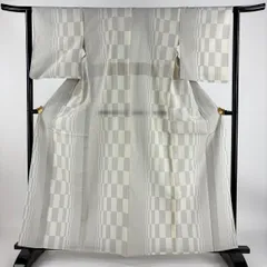 A30 本塩沢　単衣　菖蒲　紬　証紙付き A30 本塩沢 単衣 菖蒲 紬 証紙付き レディース