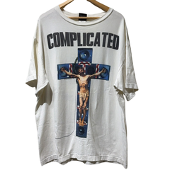 【限定】セントマイケル　SAINT MICHAEL　COMPLICATEDプリント Tシャツ　ホワイト　白　サイズXXL