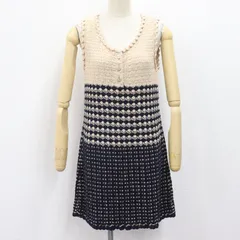 CHANEL フード付きミニワンピース 36 XSサイズあり【an/アン】襟付き/ チェック/ ジャケット風