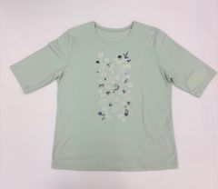 【夏新作】綿100%刺繍デザインTシャツ❤︎ミセス•シニア･高齢者•おばあちゃん服❤︎母の日や敬老の日にも！
