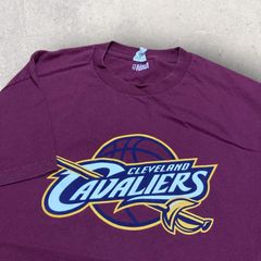 US古着 メキシコ製 NBA バスケットボール CAVALIERS キャバリアーズ KING JAMES 23 Tシャツ L ボルドー