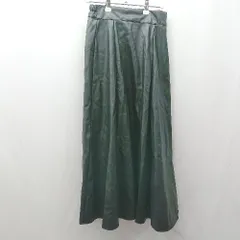 ◇ ⊇ ESICA エシカ フェイクレザー ロング Aライン スカート サイズM ブラック レディース E  【1506130012146】