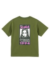 X-girl エックスガール 105252011020 BOX LOGO AND FACE S/S TEE Tシャツ OLIVE 正規通販 レディース