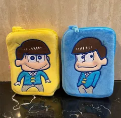 新品　おそ松さん　揃えて６つ子・スクエアポーチ－２種セット（カラ松十四松