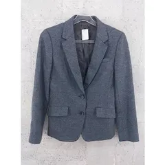 ◇ COMME CA DU MODE コムサデモード 2B シングル 長袖 テーラード ジャケット サイズ7 グレー系 レディース P  【1002796334955】