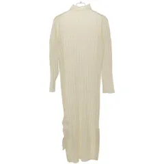 Ameri VINTAGE アメリ ヴィンテージ PLAID SHEER TURTLE KNIT シアーニットワンピース 01120540572 アイボリー F