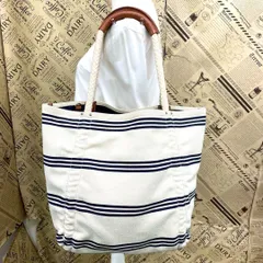 セオリー トート ハンドバッグ ストライプ キャンバス 旅行 FW158