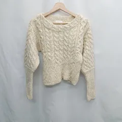 ◇ ⊆ アンティローザ ベーシック 長袖 ニットセーター サイズF クリーム系 レディース E  【1505130003475】