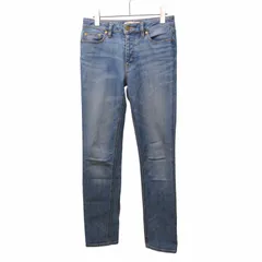 トリーバーチ TORY BURCH デニムパンツ ジーンズ  ロゴ ボタン ストレッチ  青 インディゴブルー 24 0519のサムネイル