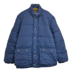 80年代 Eddie Bauer エディーバウアー ダウンジャケット アウトドア ネイビー(メンズ L相当)中古 古着 V0211のサムネイル