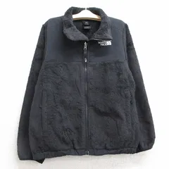 古着 ノースフェイス 長袖 フリース デナリ ジャケット キッズ ガールズ 子供服 ワンポイントロゴ 黒 ブラック 25feb01