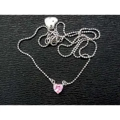 nunc (ヌンク) シルバー925ジルコニアハート ネックレス(ペンダント)