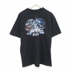 XL/古着 マジェスティック 半袖 Tシャツ メンズ NFL ニューイングランドペイトリオッツ コットン クルーネック 黒 ブラック アメフト スー