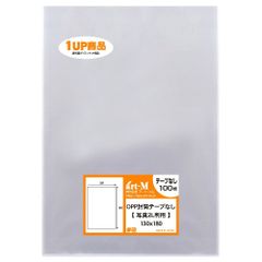 【人気商品】130x180mm 1up商品【国産】テープなし【100枚】ぴったりサイズ【写真2L判】透明OPP袋 アートエム