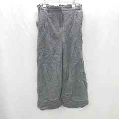 ◇ ⊇ TO BE CHIC トゥービーシック クロップド丈 ウール ワイドパンツ サイズ40 グレー レディース E  【1506130004646】