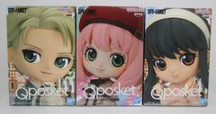 SPY×FAMILY 스파이 패밀리 Qposket 피규어 3점 세트