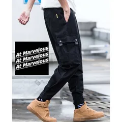 カーゴパンツ ジョガーパンツ メンズ 人気 ミリタリー サイドポケット カーゴジョガーパンツ ミリタリーパンツ 大きいサイズ ストリート 長ズボン おおきいサイズ 人気 かっこいい ストリート系 韓国ファッション カジュアル ロングパンツ 黒 カーキ