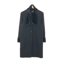 M'S GRACY ダークグレー ウールコート 40、アルパカ入り、未使用 M's GRACY アルパカウール混紡 ダークグレー コート 40