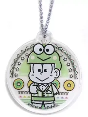 【中古】キーホルダー・マスコット(キャラクター) チョロ松×けろけろけろっぴ(丸型) 「おそ松さん×サンリオキャラクターズカフェ アクリルキーホルダー」 大阪＆名古屋＆福岡限定