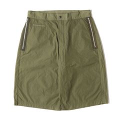 【美品】NEIGHBORHOOD ネイバーフッド パンツ サイズ:M / ナイロン ワイド ショーツ (MABA. WIDE / N-ST) / オリーブドラブ / ボトムス ショートパンツ【メンズ】【中古】