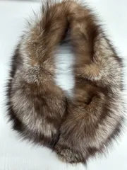 サガフォックス サガミンク SAGAFOX ファーショール ティペット マフラー 襟巻き ループ フォックス ミンク セーブル チンチラ ウィーゼル 毛皮 成人式 ベージュブラウン 14