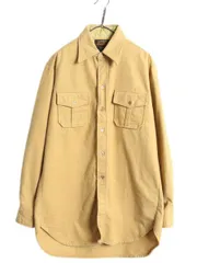 【お得なクーポン配布中!】 80s エディ―バウアー コットン シャモア クロス シャツ メンズ L / 80年代 ヴィンテージ Eddie Bauer 黒タグ ネルシャツ 長袖シャツ 無地