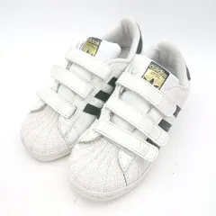 ◇ Θ adidas アディダス マジックテープ ローカット スニーカー シューズ サイズ21 ホワイト系 レディース E  【1503060029695】