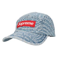 シュプリーム  21AW  Circles Jacquard Denim Camp Cap サークルジャガードデニムキャンプキャップ メンズ