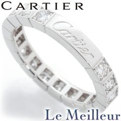 カルティエ ラニエール フルダイヤ リング 指輪 ダイヤモンド K18 9号 Cartier 中古 プレラブド 返品OK