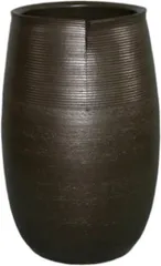 黒釉傘立　（信楽焼き・陶器・傘立て・梅雨・雨・玄関・収納・B041-05）