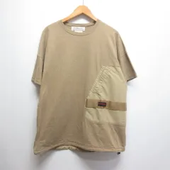 レミレリーフ REMI RELIEF × BRIEFING ブリーフィング 半袖 ポケット Tシャツ カットソー S ベージュ 裾ドローコード 日本製のサムネイル