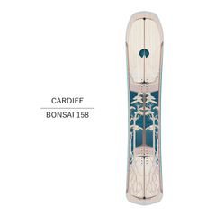 24-25 CARDIFF SNOWCRAFT カーディフ スノークラフト BONSAI ENDURO SOLID BOARD スノーボード 板 パウダー ウインタースポーツ 158