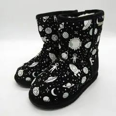 エミュー ブーツ 未使用 OuterSpaceBrumbv シューズ 靴 黒 キッズ 男の子用 K10/15サイズ ブラック EMU Australiaのサムネイル