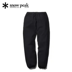 【新品】snow peak スノーピーク リサイクルコットンパンツ PA-25SU401 ブラック