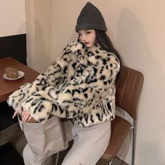 レディース ゼブラ柄 レオパード ブルゾン アウター フリーサイズ　流行