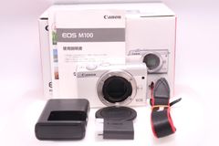 【美品】Canon EOS M100 ボディー ホワイト EOSM100WH-BODY ミラーレス一眼カメラ